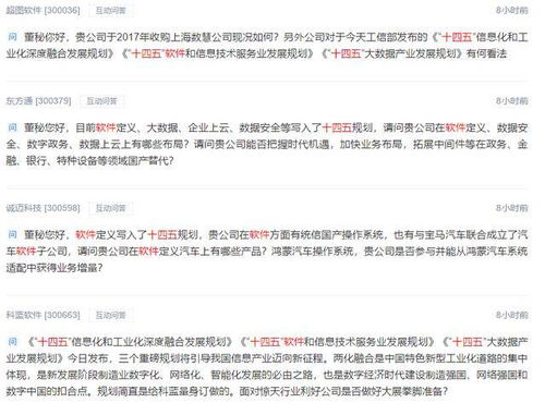 軟件和信息技術服務業發展機會明確 上市公司按圖索驥尋找機會